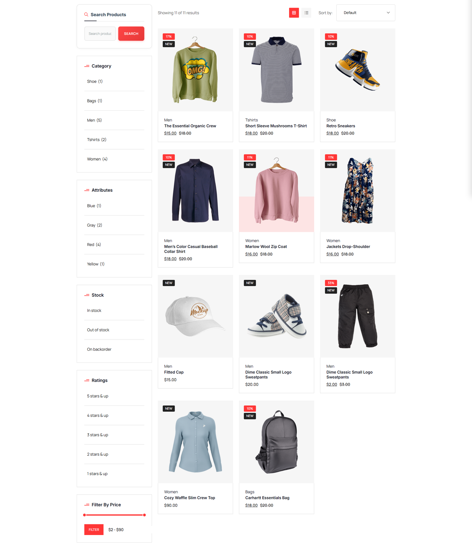 Shop Page With Ajax